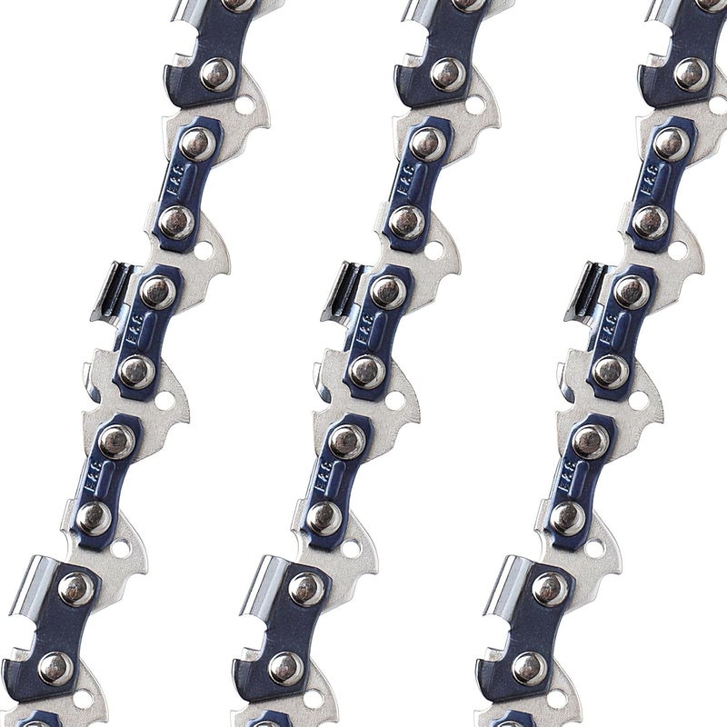 ES 3 Pack 18 Inch Chainsaw Chain .325" Pitch .050" Gauge 72 Drive Links Semi-Chisel Chain Saw Chains for Husqvarna, Poulan, Craftsman, Greenworks and More Chainsaw Brands - Image 2